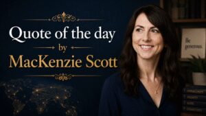 Quote of the day by MacKenzie Scott: “I would much rather have a kid with nine fingers than a resourceless kid” | World News