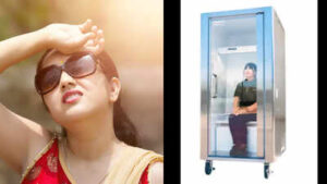 Japan is selling a “human refrigerator” for extreme heat, a walk-in cooling booth that can cool the body in 5 minutes and costs around Rs 9 lakh
