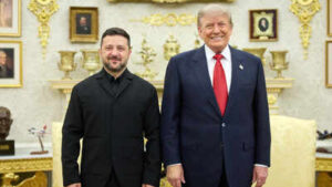 Donald Trump: Donald Trump, Zelenskyy discuss Patriot production, Russia peace talks at White House