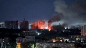 Video shows inferno after Russian missile barrage leaves 9 dead in Ukraine