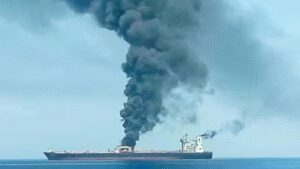 Crew rescued after India-flagged ship hit by projectile sinks | India News