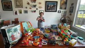 An 11-year-old autistic boy wanted to trick-or-treat in summer; 83 neighbors opened their doors and turned his birthday into Halloween
