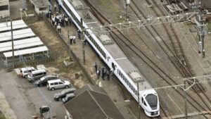 Express train kills 4 workers carrying out weed-control work on tracks in Japan