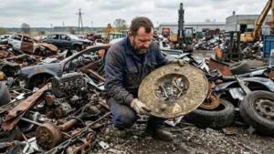 A man searching a Polish scrapyard for car parts found an 1,800-year-old Roman-era shield containing cremated human bones | World News