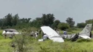 Watch: Trainer aircraft crashes near Baramati airstrip in Maharashtra | India News