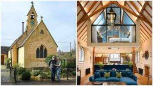 Couple in their 70s buy abandoned 160-year-old Cotswolds church for £175,000 as retirement project after leaving London, spend £370,000 renovating and now it’s worth £700,000