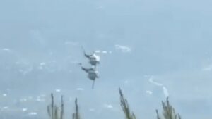 Watch: Firefighting helicopters collide mid-air as Greece battles massive wildfire