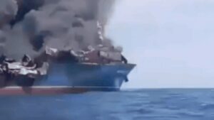 Houthis escalate Red Sea attacks: Ballistic missile strikes Saudi military ship, four escort boats