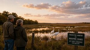In 1999, a Texas couple bought 828 acres and discovered endangered whooping cranes, then protected 817 acres for the birds | World News