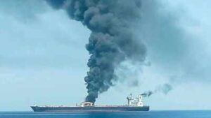 Indian cargo vessel sinks after attack in Yemeni waters; all 14 crew rescued | India News
