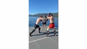 Mark Zuckerberg and Merab Dvalishvili go ‘fighting’ in the middle of the sea, Meta CEO shares one-minute-plus video says: Merab made me …