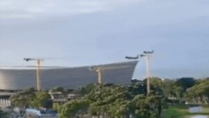 Just 41-46ft: Airlink jets’ dangerously low flypast over Cape Town stadium – Watch