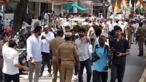 Congress workers detained while protesting E20 fuel outside Gadkari’s residence: Watch | India News