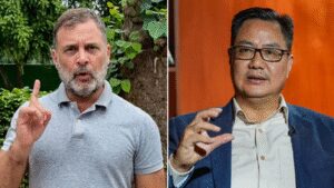 ‘Visible change of heart’: Rijiju challenges Rahul Gandhi to support women’s quota Bill | India News