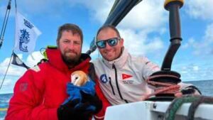 A tiny owl flew 70 miles out to sea and collapsed on a yacht, exhausted and too weak to fly, she found an unlikely group of rescuers who refused to leave her behind