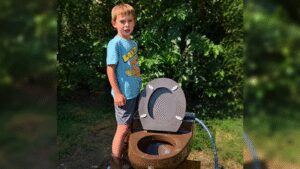 ‘The Toilet Kid’: 9-year-old Washington boy collects toilet seats, tests their flushes and has turned his backyard into a giant toilet testing station | World News
