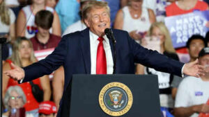 ‘Pretend, please, that I’m on the ballot’: Trump’s appeal to voters ahead of midterms