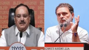 Jp Nadda: ‘Keeps shifting goalposts’: JP Nadda counters Rahul, accuses him of disrupting House | India News