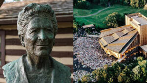 In 1966, a 71-year-old woman donated nearly 100 acres of her Virginia farm and money for an amphitheatre; the land became America’s only national park dedicated to the performing arts