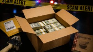 A Minnesota woman paid $500 to overnight a box she said held cookbooks; a shipping worker opened it with police and found $30,000 in cash meant for scammers