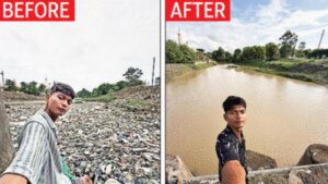 With bare hands, lone warrior cleans up dumpyard of a river | India News