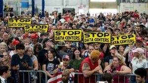 A $6.9 billion Ohio data-centre project would cover about 300 acres; after resident backlash, Grove City imposed a one-year moratorium, and a ballot fight is now underway
