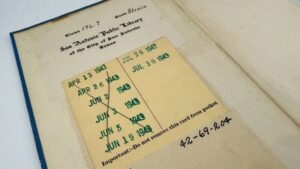 A San Antonio library book checked out in 1943 travelled with one family for generations; 82 years later, it came back from Oregon with a note about the late fee