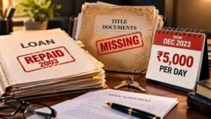 Loan repaid in 2003, but bank lost the property papers; Bombay HC orders it to pay Rs 5,000 per day from December 2023 until title records are reconstructed
