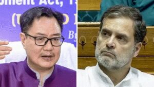 ‘Why bring BJP into this?’ Rijiju slams Rahul for targeting Shah over Manipuri musician’s murder | India News